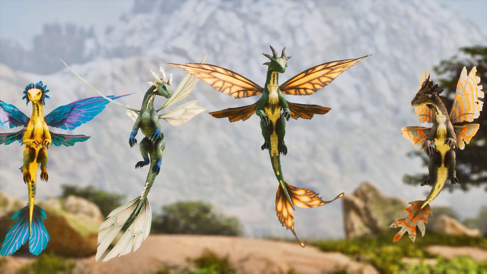 All types of Drakeling in Ark Survival Ascended (Image via Studio Wildcard)